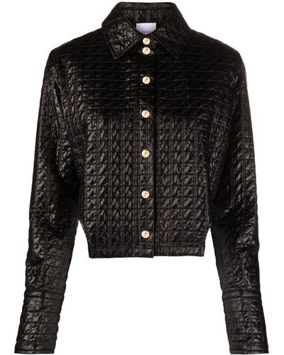 Patou Cut-out Quilted Jacket - Black