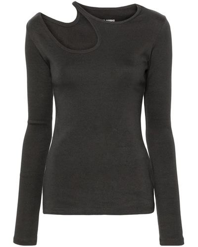 Low Classic Top con cut-out - Nero