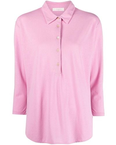 Zanone Button-placket Cotton Shirt - Pink