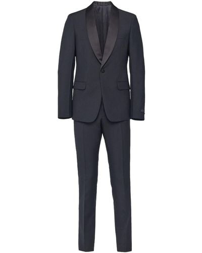 Prada Single-breasted Wool-mohair Tuxedo - Blue