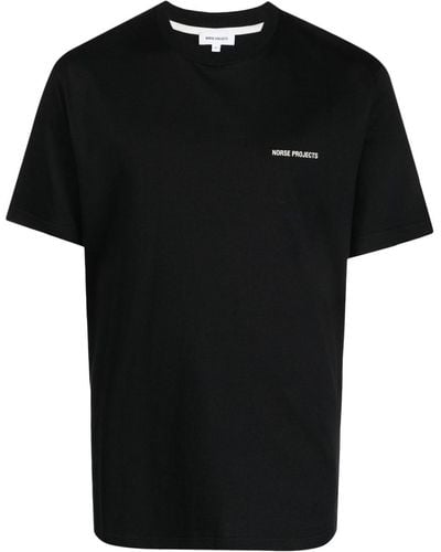 Norse Projects Camiseta con logo estampado - Negro