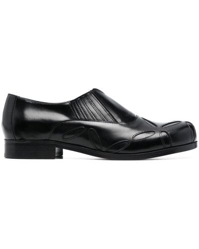STEFAN COOKE Slashes Slip-on Shoes - Black