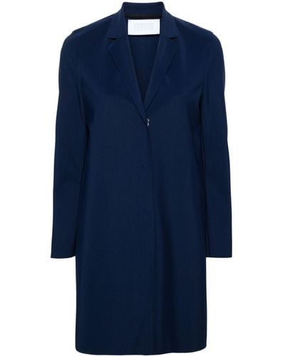 Harris Wharf London Manteau à simple boutonnage - Bleu