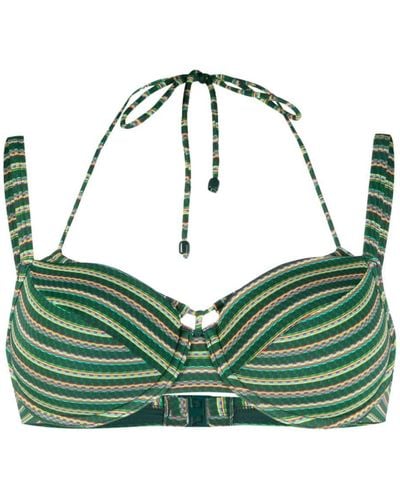 Marlies Dekkers Top de bikini Holi Vintage a rayas - Verde