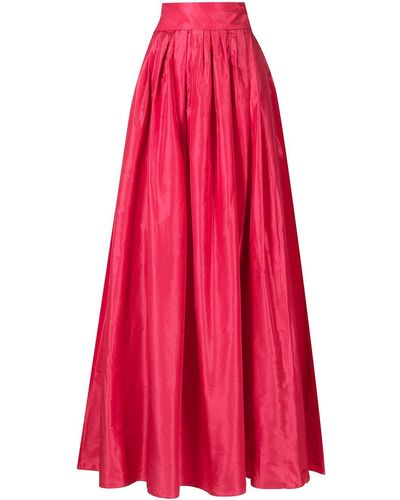 Carolina Herrera Pleated Taffeta Dress - Pink