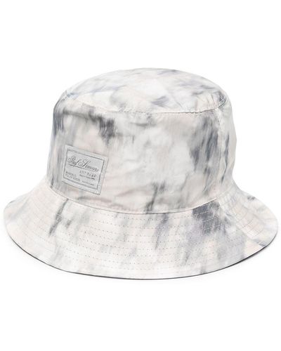 Raf Simons Reversible Marbled Bucket Hat - White