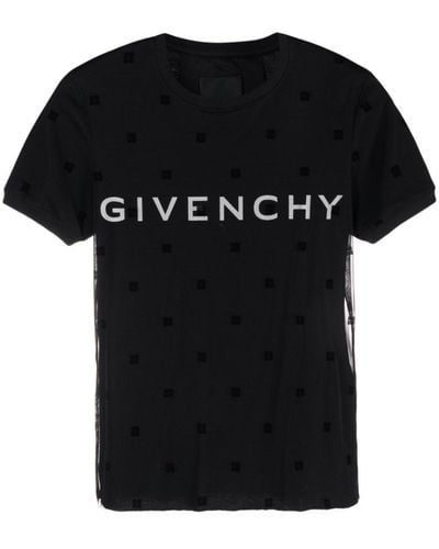 Givenchy Logo-print Layered-effect T-shirt - Black