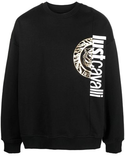 Just Cavalli Logo-print Sweatshirt - Black