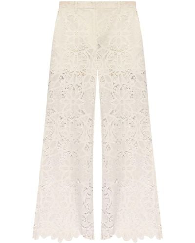 Munthe Eileen Lace Trousers - Natural