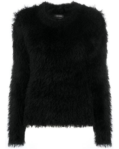 Isabel Marant Faux Fur Sweater - Black