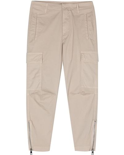 Dondup Eve Cropped Cargo Pants - Natural