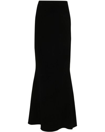 Styland Straight Long Skirt - Black