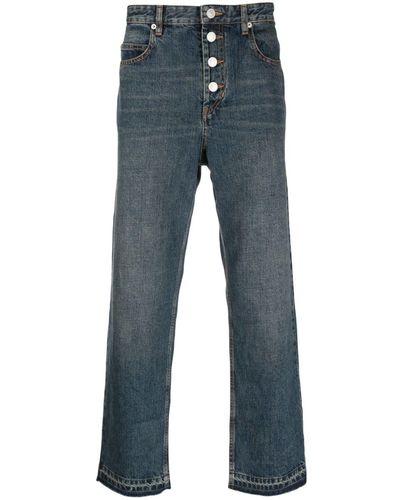 Isabel Marant Jelden Mid-rise Straight-leg Jeans - Blue