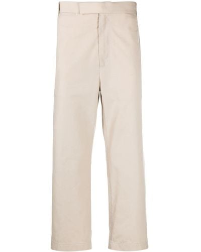 Thom Browne Typewriter Cloth Straight Trousers - Natural