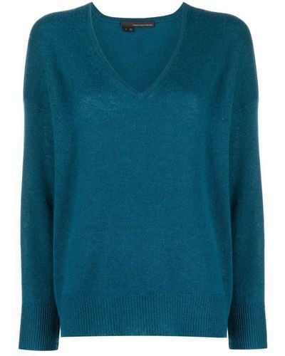 360cashmere Tegan V-neck Cashmere Sweater - Blue
