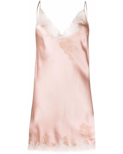 Carine Gilson Nachthemd mit blumigem Detail - Pink