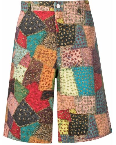 ANDERSSON BELL Bermuda Shorts Met Patch - Roze