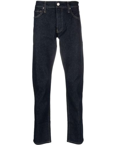 Calvin Klein Slim-Fit-Jeans mit Logo-Patch - Blau