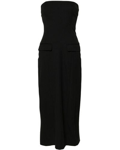 Beaufille Callie Strapless Midi Dress - Black