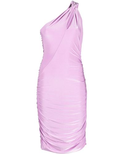 BCBGMAXAZRIA Asymmetrische Midi-jurk - Roze