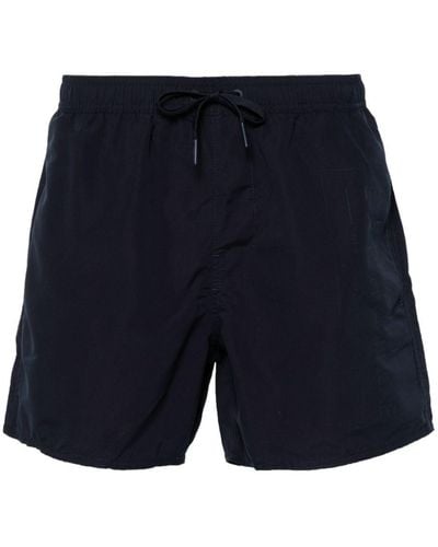Armani Exchange Logo-print Swim Shorts - Blue