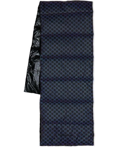 Karl Lagerfeld K/monogram Refl Puffy スカーフ - ブルー