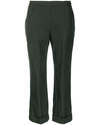 Aspesi Cropped Flared Trousers - Grey