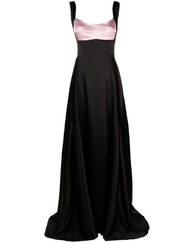 Atu Body Couture サテン イブニングドレス - ブラック