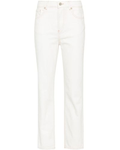 Liu Jo Cropped Straight-leg Jeans - White