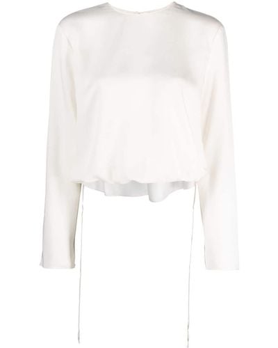Theory Zijden Blouse - Wit