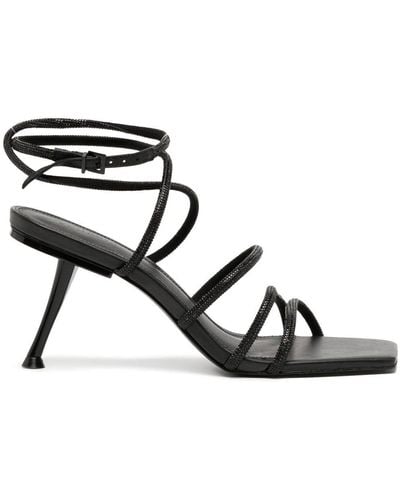 Cult Gaia Isa Strappy Heeled Sandals - Black