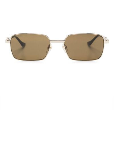 Gucci Rectangle-frame Sunglasses - Metallic