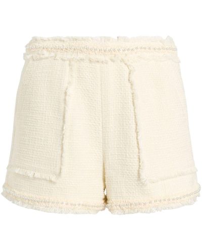 Cinq À Sept Allen Pearl-embellished Shorts - Natural