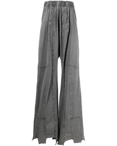 Vetements Drop-crotch Wide-leg Trousers - Grey