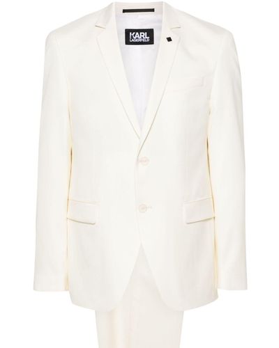 Karl Lagerfeld Drive Single-breasted Suit - White