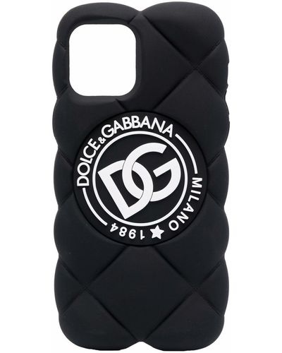 Dolce & Gabbana Iphone 12/12 Pro Hoesje Met Logo - Zwart