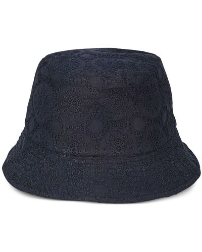 Vilebrequin Broderie Anglaise Bucket Hat - Blue