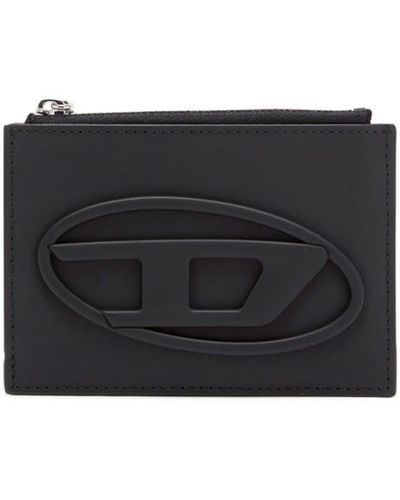 DIESEL 1dr Leather Cardholder - Black
