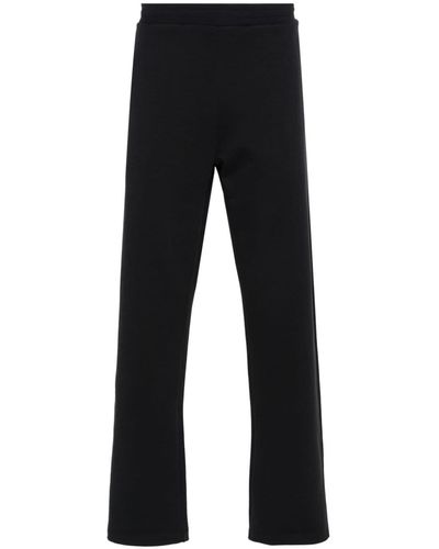 Bally Embroidered-logo Cotton Track Trousers - Black