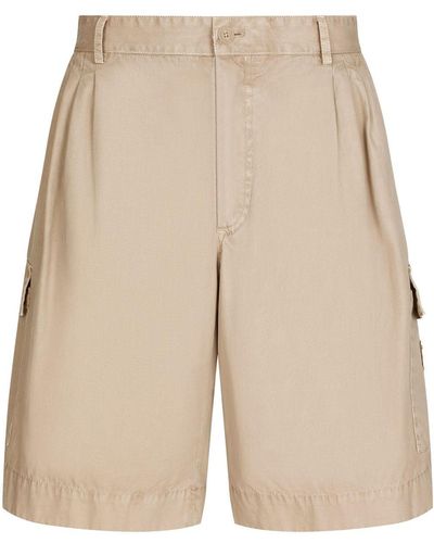 Dolce & Gabbana Cargo-Shorts mit hohem Bund - Natur
