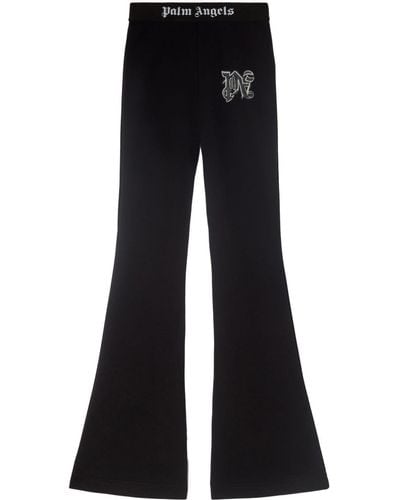 Palm Angels Pantalon de jogging à logo Hyper imprimé - Noir