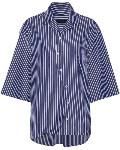 Ssheena Corta Striped Shirt - Blue