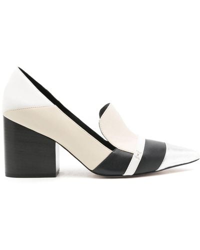 Sarah Chofakian Magenta 80mm Pointed-toe Court Shoes - Natural