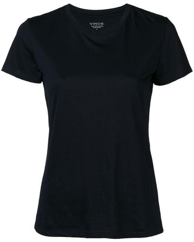 Vince T-Shirt mit Rundhalsschnitt - Schwarz