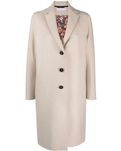 Harris Wharf London Wool Single-breasted Coat - ナチュラル