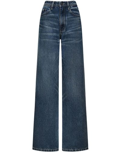 12 STOREEZ Jeans mit weitem Bein - Blau