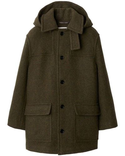 Burberry Wool Coat - Green