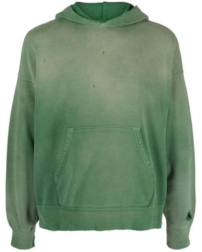 Visvim Hoodie Jumbo à effet usé - Vert