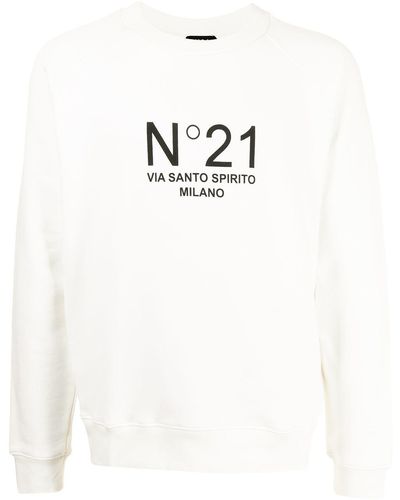 N°21 ロゴ スウェットシャツ - ホワイト