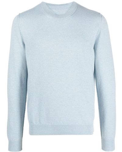 Maison Margiela Crew-neck Cashmere Sweater - Blue